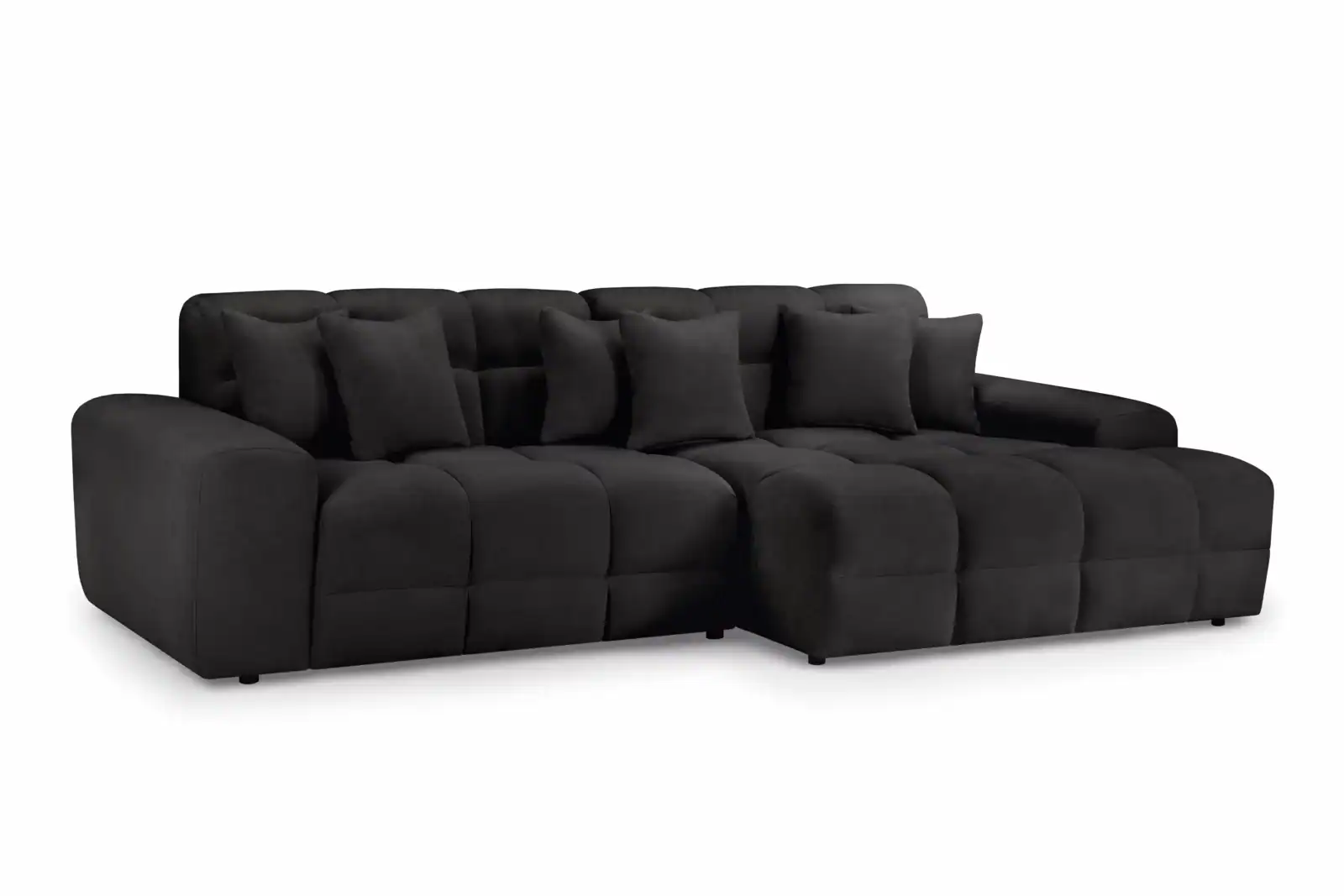 Jacob Sofa Black Right Hand Facing Corner, view 3