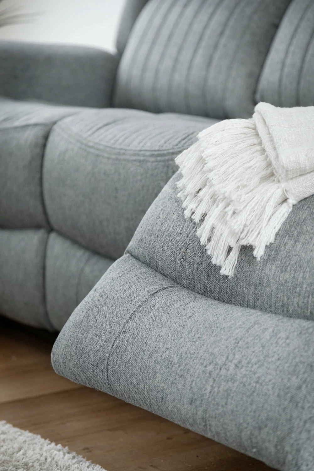 Linden Electric Recliner Sofa Grey 3 Seater, view 6
