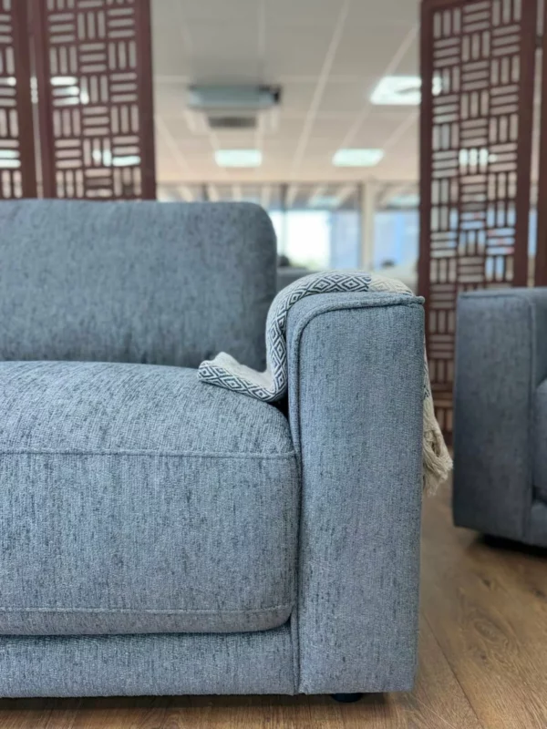 Marlow Sofa Grey 3 Seater, view 4