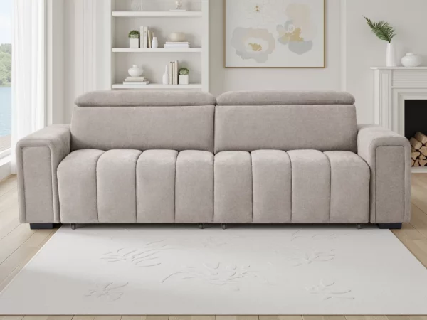 Molly Electric Sofabed Beige 3 Seater, view 4