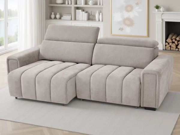 Molly Electric Sofabed Beige 3 Seater, view 2