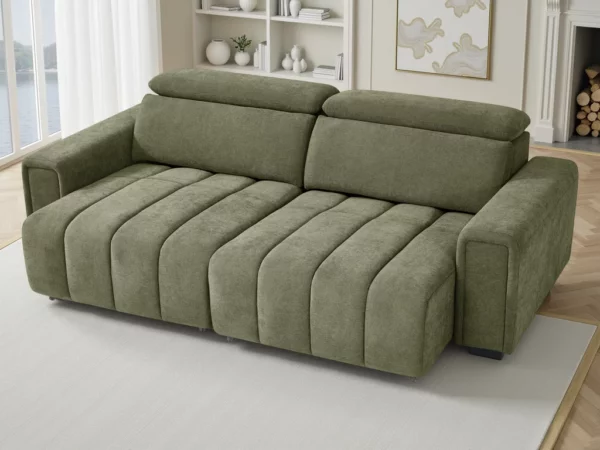 Molly Electric Sofabed Green 3 Seater, view 3