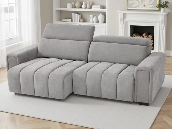 Molly Electric Sofabed Grey 3 Seater, view 2