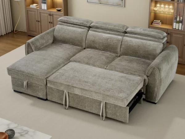 Montrose Sofabed Mushroom Universal Corner, view 3