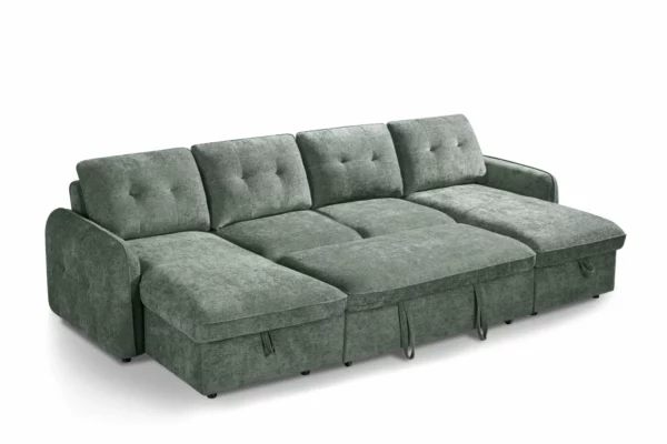 Moscow Sofabed Green U Shape Corner, view 3