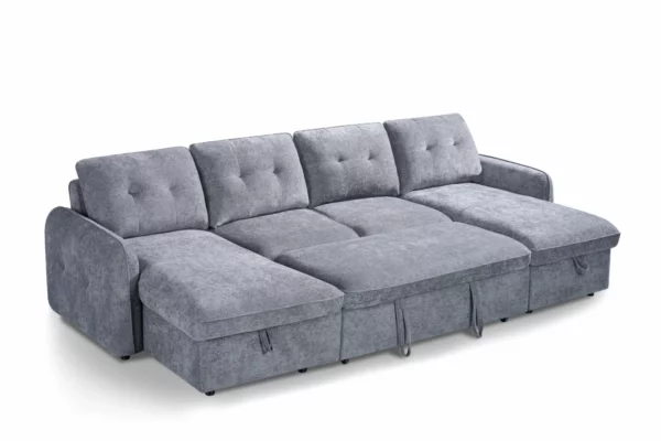 Moscow Sofabed Grey U Shape Corner, view 4