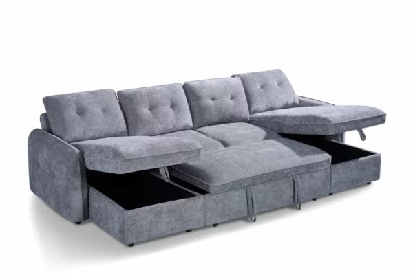 Moscow Sofabed Grey U Shape Corner, view 3
