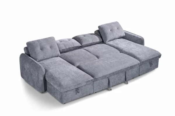 Moscow Sofabed Grey U Shape Corner, view 5