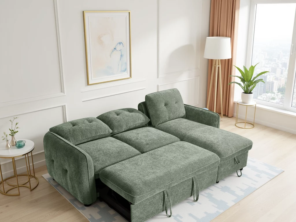 Moscow Sofabed Green Universal Corner, view 2