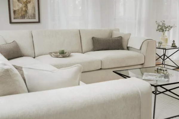 Naples Sofa Beige Large Corner, view 7