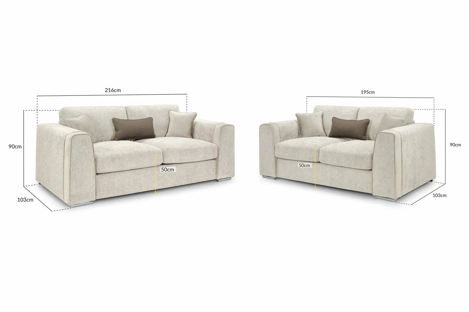 Naples Sofa Beige 3+2 Set, view 2