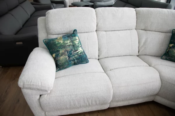 Owen Electric Recliner Sofa Beige Large Corner, view 5
