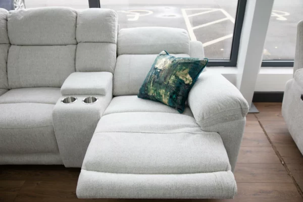 Owen Electric Recliner Sofa Beige Large Corner, view 8