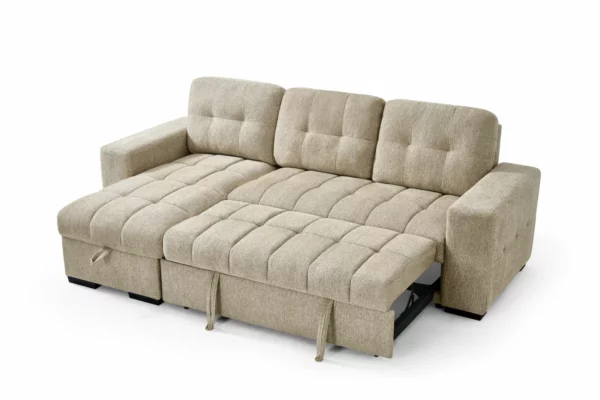 Palermo Universal Corner Sofabed Beige, view 2