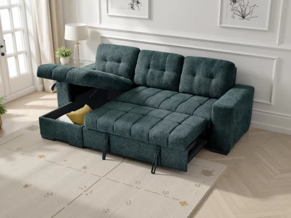 Palermo Universal Corner Sofabed Teal, view 2