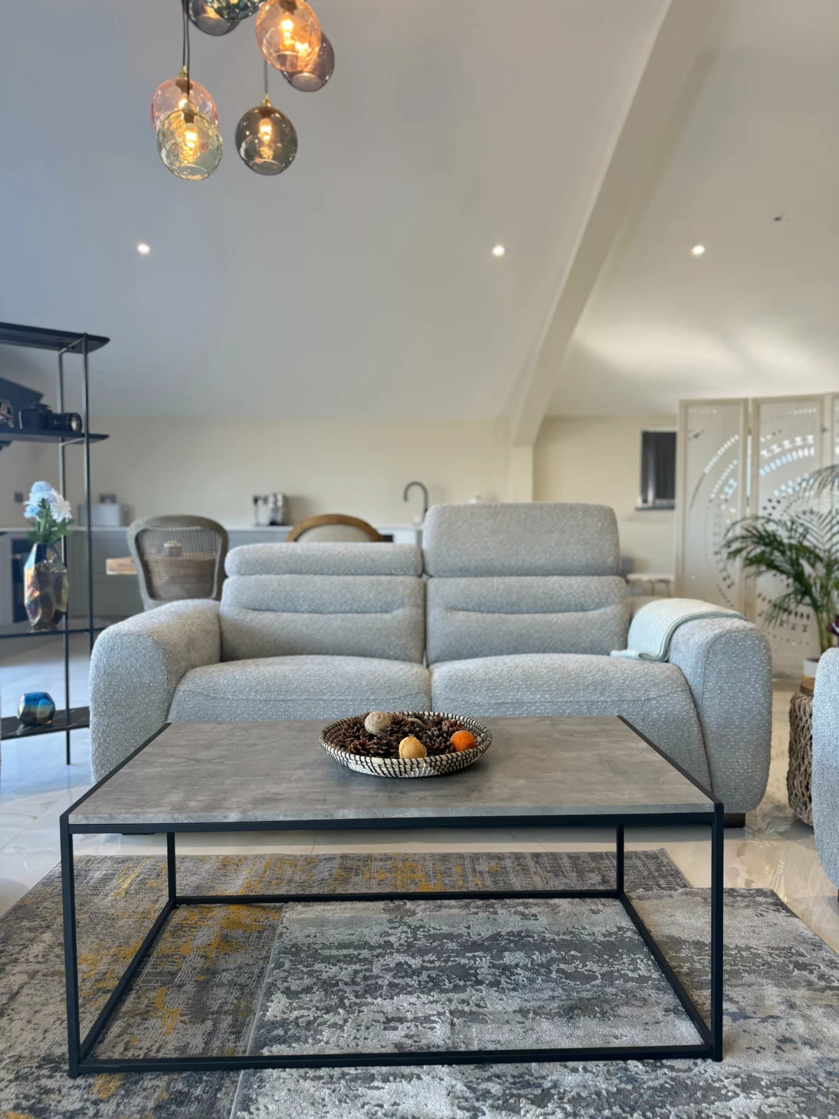 Tokyo Electric Recliner Grey 3 Seater, view 3