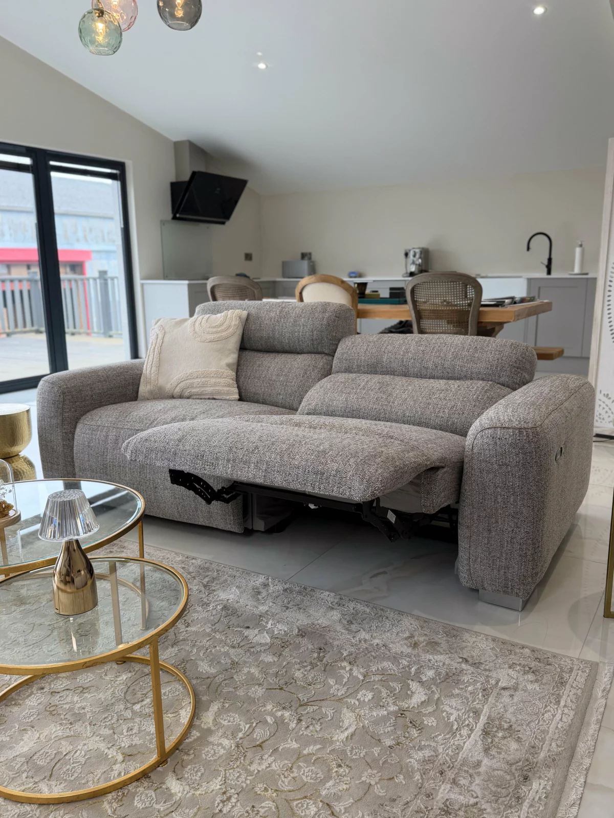 Toronto Electric Recliner Beige 3 Seater, view 3
