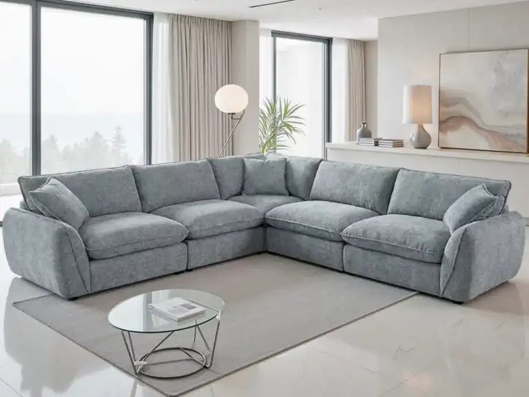 Berlin Sofa Grey Large Corner