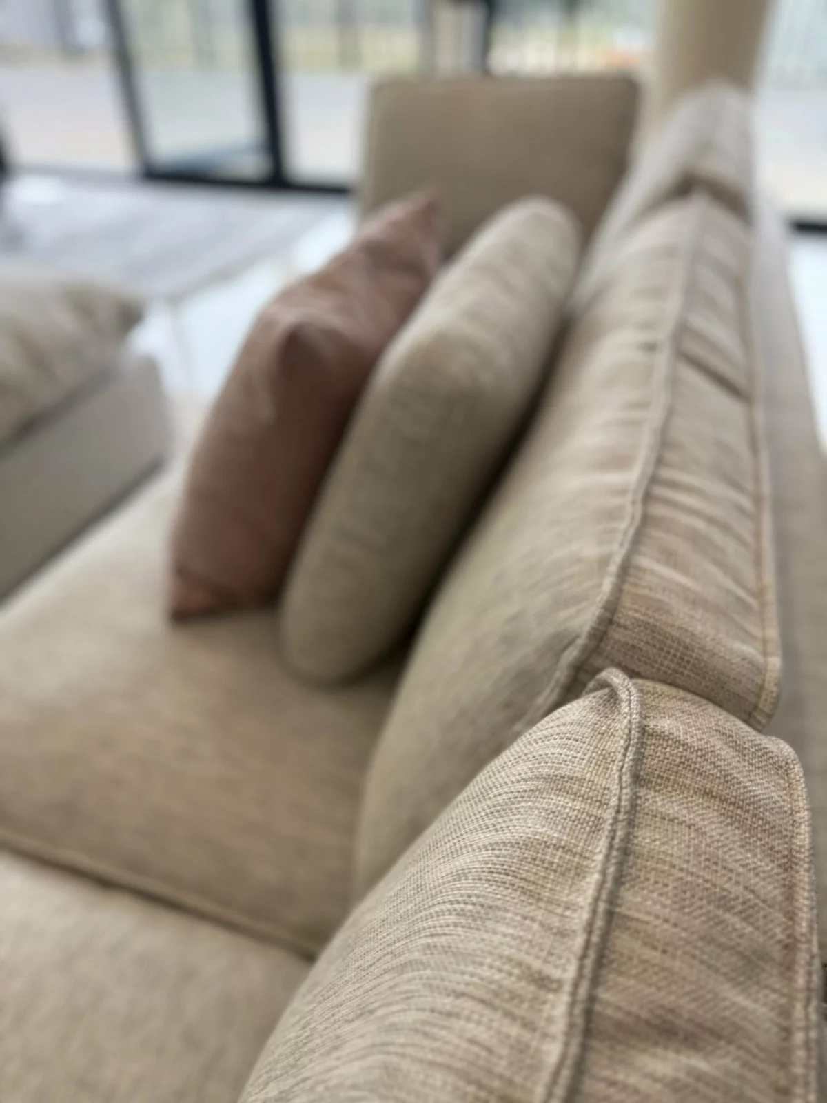 Santorini Sofa Grey Large Corner with Footstool, view 9