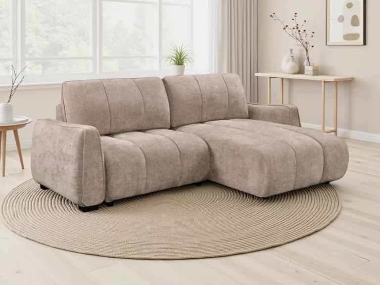Portland Universal Corner Sofabed Beige