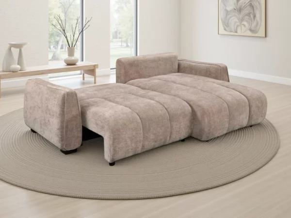 Portland Universal Corner Sofabed Beige, view 3