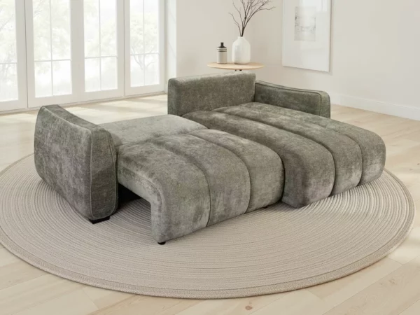Portland Universal Corner Sofabed Green, view 3