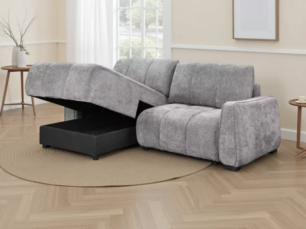 Portland Universal Corner Sofabed Grey, view 4