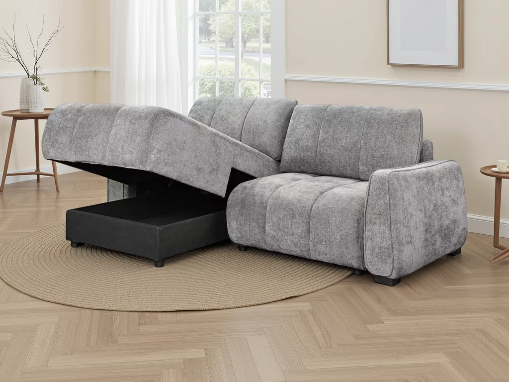 Portland Universal Corner Sofabed Grey, view 4