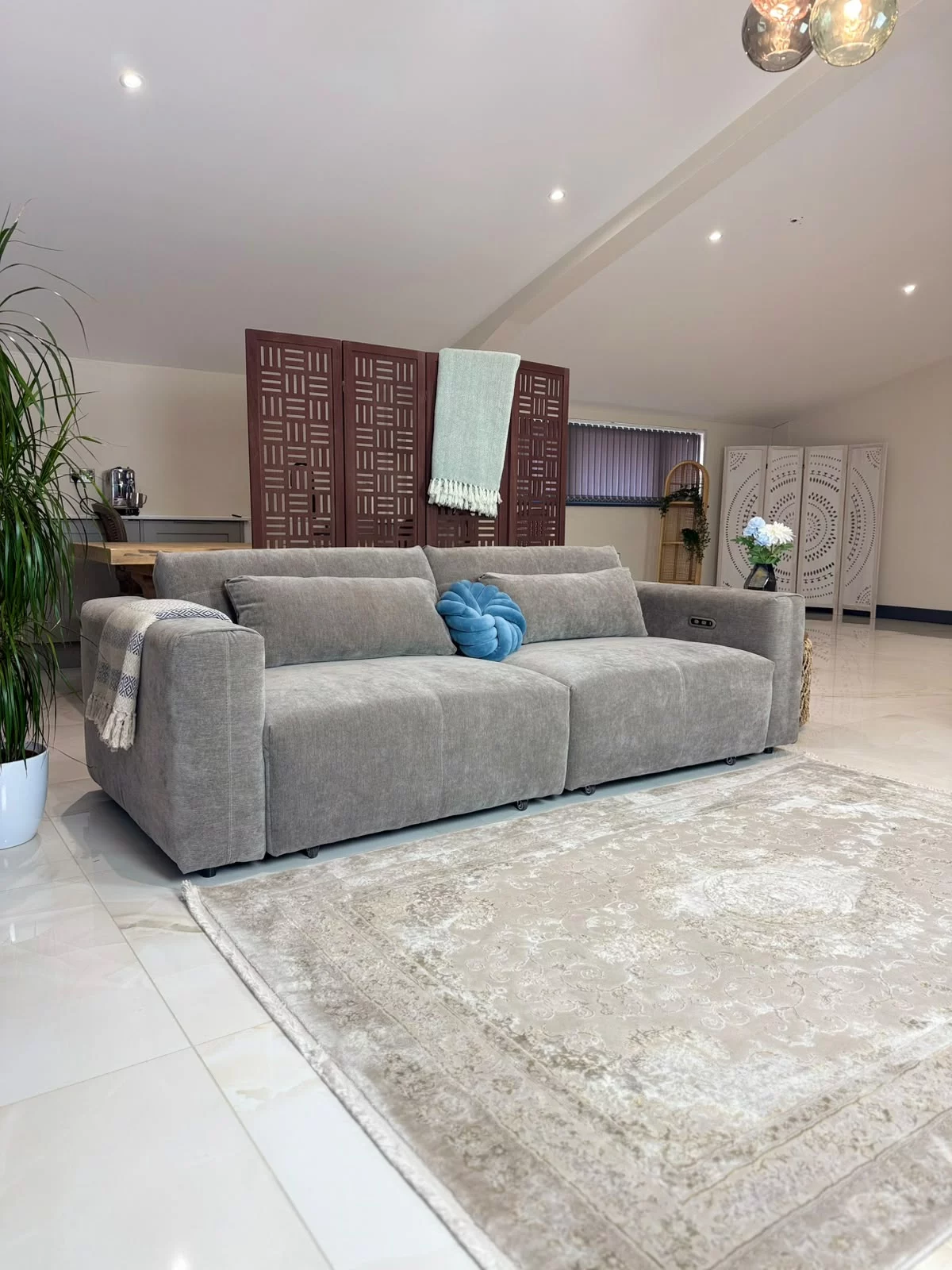 Prescott Electric Sofabed Beige, view 3