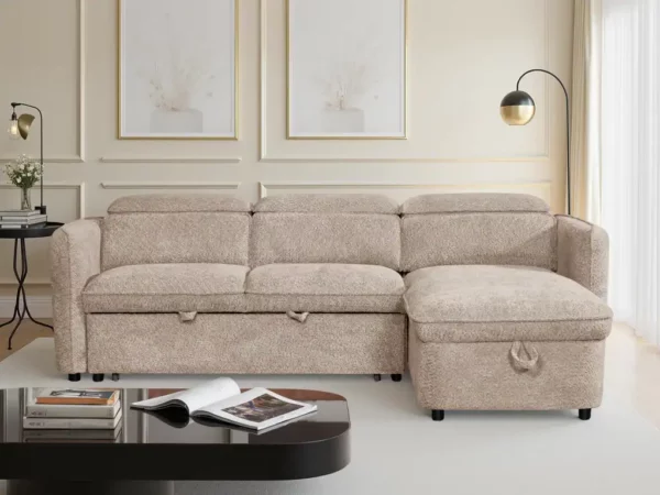 Capri Sofabed Beige Universal Corner, view 2